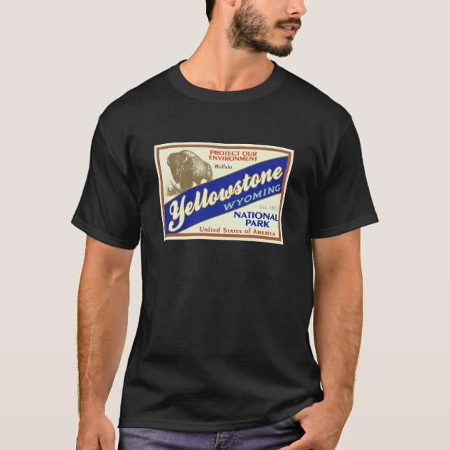T-shirt Parc national de Yellowstone (Devant)