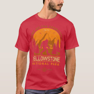 T-shirt Parc national de Yellowstone Accueil du Sasquatch