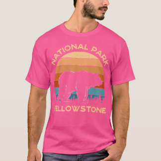 T-shirt Parc national de Yellowstone - Bear Nature Camping