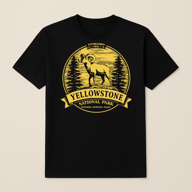 T-shirt Parc national de Yellowstone Bighorn Sheep (Créateur téléchargé)