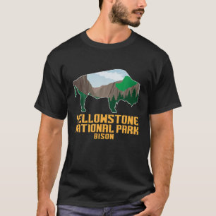 T-shirt Parc national de Yellowstone Bison USA Park