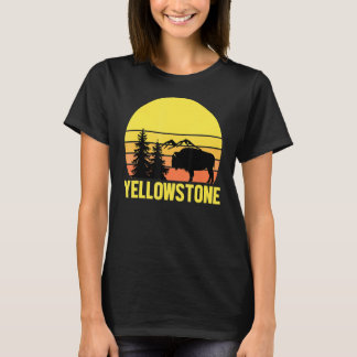 T-shirt Parc national de Yellowstone Coucher du soleil 1