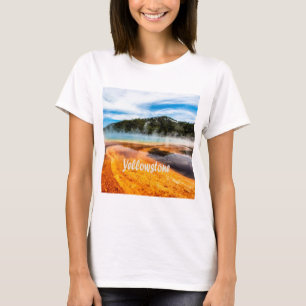 T-shirt Parc national de Yellowstone Montagnes Nature Anim