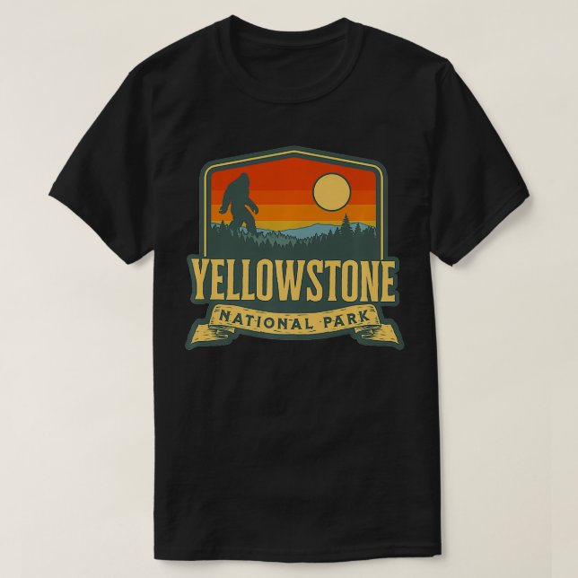 T-shirt Parc national de Yellowstone Nature de Bigfoot Sas (Design devant)