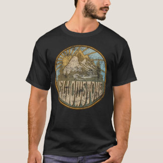 T-shirt Parc national de Yellowstone Nature Montagnes Rand