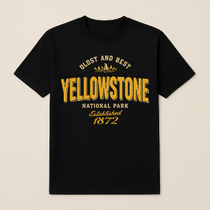 T-shirt Parc national de Yellowstone "Plus ancien et meill
