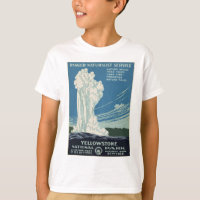 Parc national de Yellowstone Vintage Geyser WPA