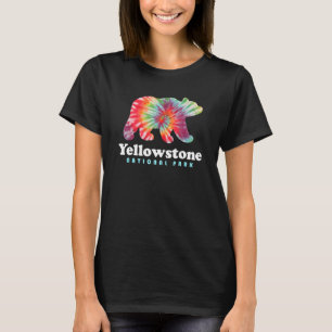 T-shirt Parc national de Yellowstone Wyoming Bear Tie Dye
