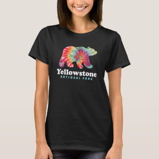 T-shirt Parc national de Yellowstone Wyoming Bear Tie Dye 