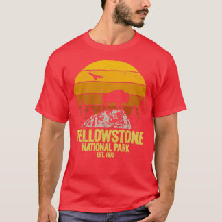 T-shirt Parc national de Yellowstone Wyoming Buffalo Bison