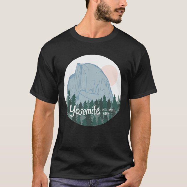 T-shirt Parc national de Yosemite Demi-Dôme (Devant)