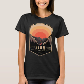 T-shirt Parc national de Zion Rétro Vintage