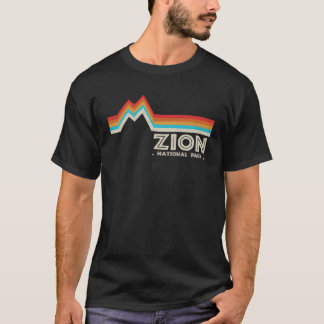 T-shirt Parc national de Zion Utah Rétro Vintage
