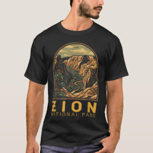T-shirt Parc national de Zion Utah The Narrows Vintage
