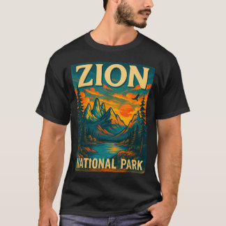T-shirt Parc national de Zion voyage extérieur vintage