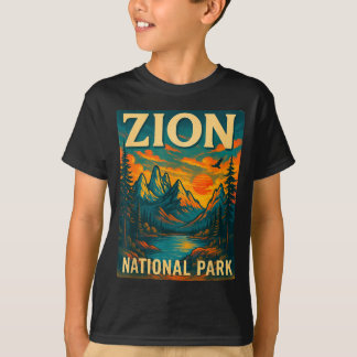 T-shirt Parc national de Zion voyage vintage extérieur