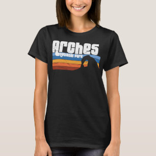 T-shirt Parc national des Arches Moab Utah Vacances Rétro 