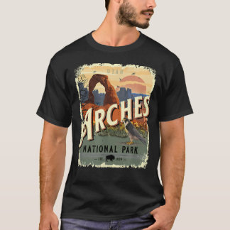 T-shirt Parc national des Arches Moab Utah Voyage Vintage
