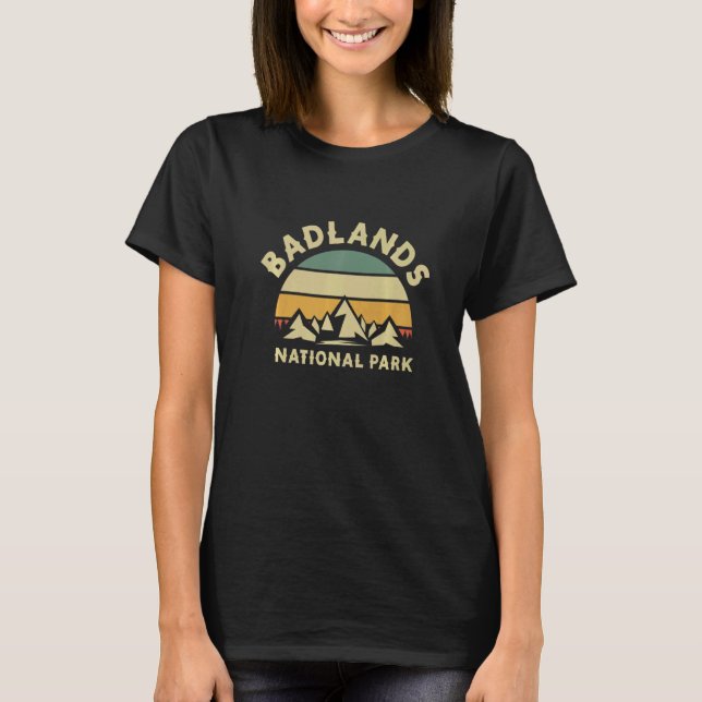 T-shirt Parc national des Badlands Randonnée 1 (Devant)