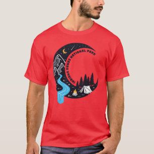T-shirt Parc national des dunes de l'Indiana Moon Camp