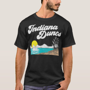 T-shirt Parc national des dunes d'Indiana Retro Vintage 80