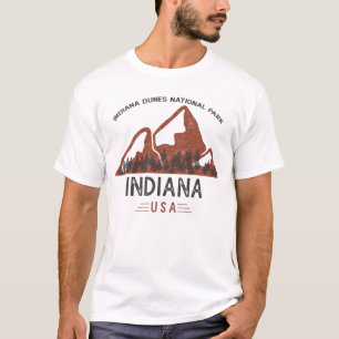 T-shirt Parc national des dunes d'Indiana vintage