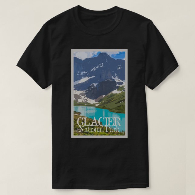 T-shirt Parc national des Glaciers 69 (Design devant)