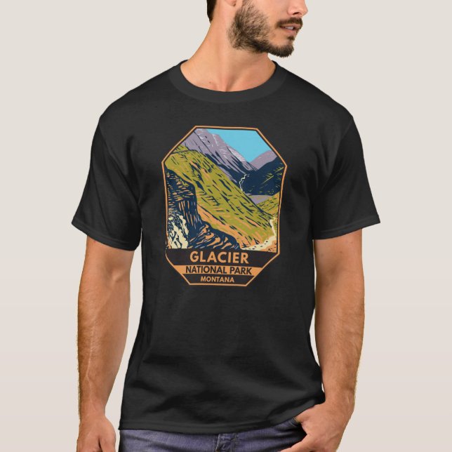 T-shirt Parc national des Glaciers Aller au chemin Sun (Devant)