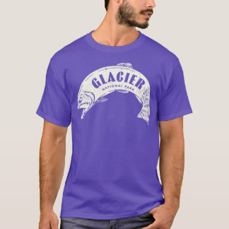 T-shirt Parc national des Glaciers Fish Tan