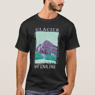 T-shirt Parc national des Glaciers Lac caché Montana Détre