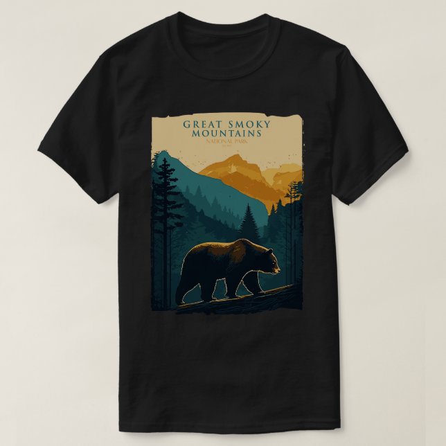 T-shirt Parc national des Great Smoky Mountains 2 (Design devant)