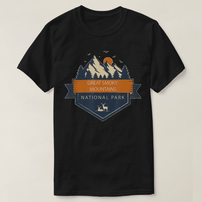T-shirt Parc national des Great Smoky Mountains 2 (Design devant)