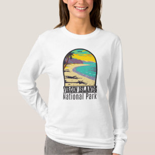 T-shirt Parc national des Îles Vierges Trunk Bay Beach