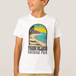 T-shirt Parc national des Îles Vierges Trunk Bay Beach T-S