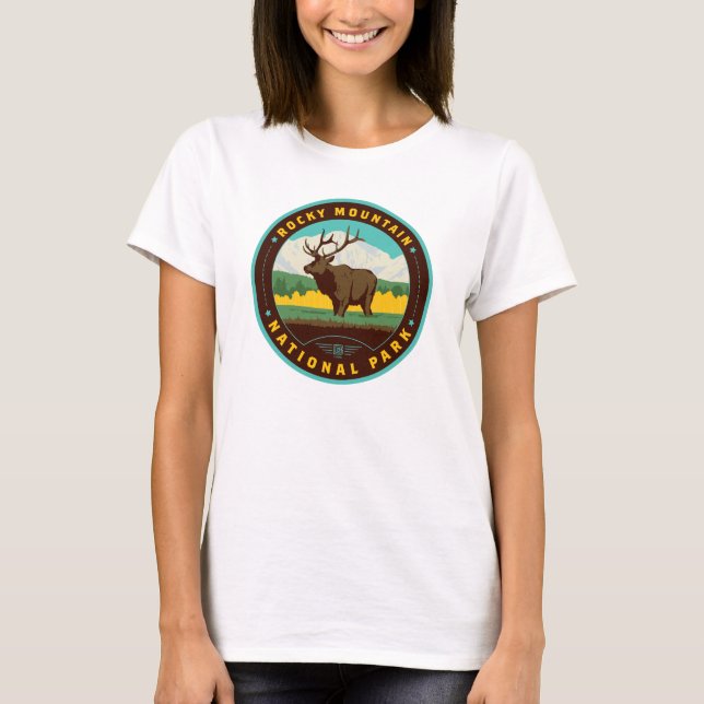 T-shirt Parc national des Rocheuses (Devant)