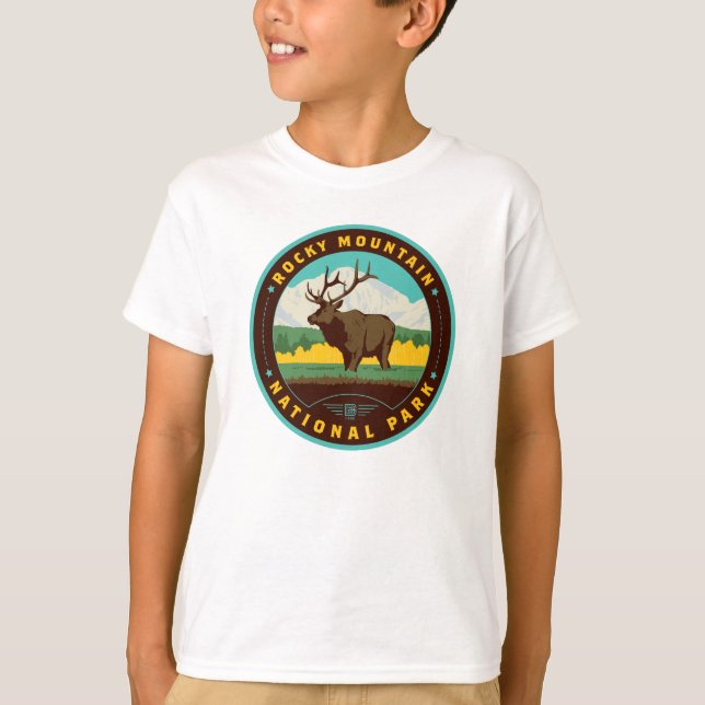 T-shirt Parc national des Rocheuses (Devant)