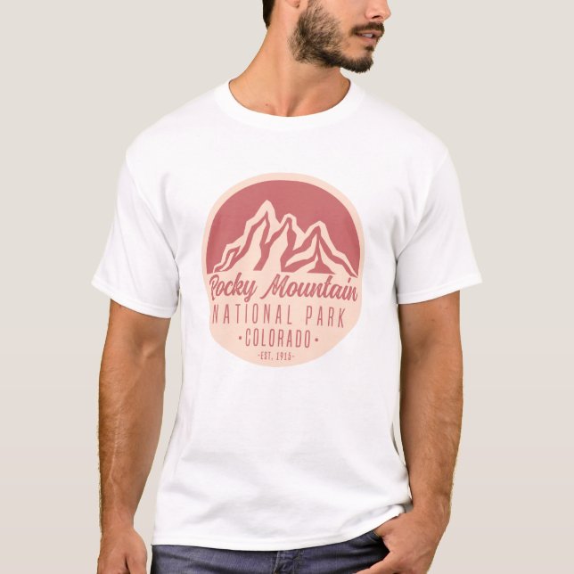 T-shirt Parc national des Rocheuses Colorado (Devant)