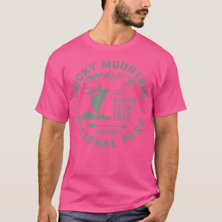 T-shirt Parc national des Rocheuses Colorado Usa Elk Hiki