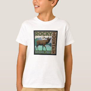 T-shirt Parc national des Rocheuses Elk