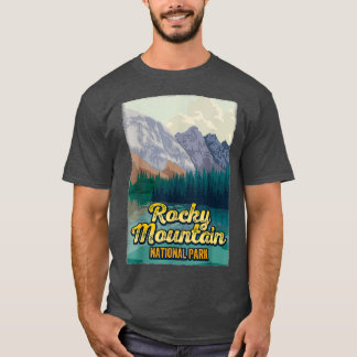 T-shirt Parc national des Rocheuses Randonnée