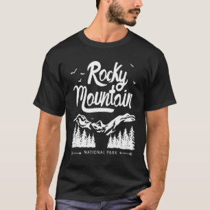 T-shirt Parc National Des Rocheuses Randonnée Pour Hommes 