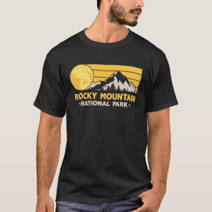 T-shirt Parc national des Rocheuses vintages Montana Retro