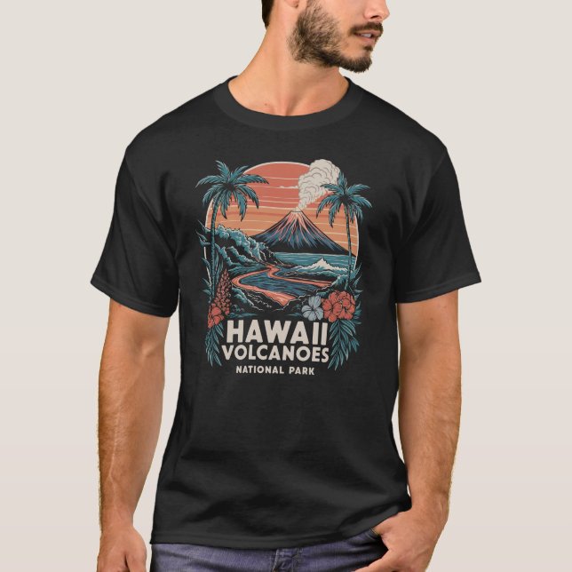 T-shirt Parc national des volcans d'Hawaii (Devant)