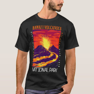 T-shirt Parc national des volcans d'Hawaii Kilauea Volcano