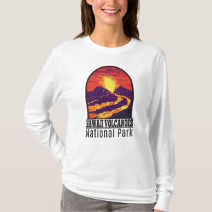 T-shirt Parc national des volcans d'Hawaii Vintage