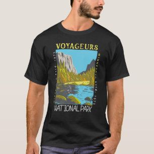 T-shirt Parc national des Voyageurs Minnesota Retro pertur