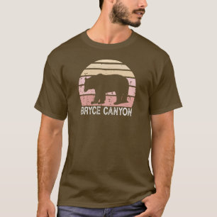T-shirt Parc national du Bryce Canyon Ours rétro