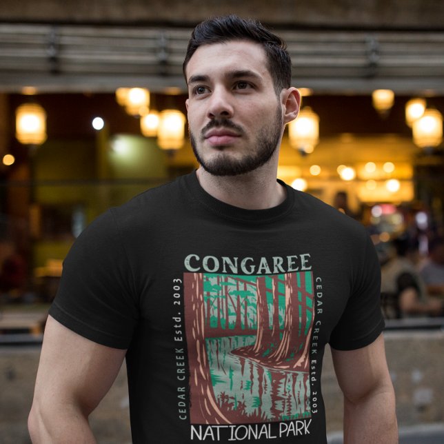 T-shirt Parc national du Congaree Cedar Creek Vintage (Créateur téléchargé)