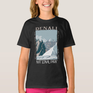 T-shirt Parc national du Denali Alaska Mont Huntington Ret