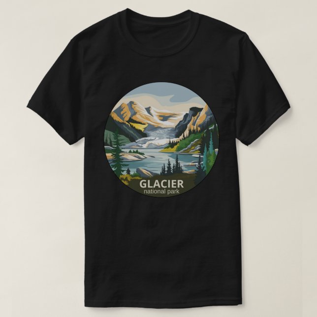 T-shirt Parc national du Glacier (Design devant)